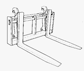 radlader gabeltraeger